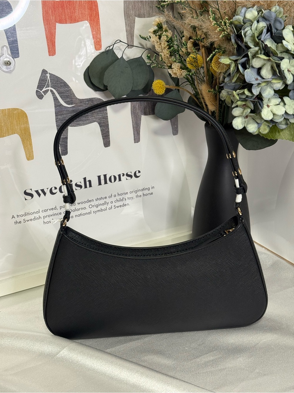 Tory Burch Emerson Shoulder Bag (Black) - Picture 2 of 12